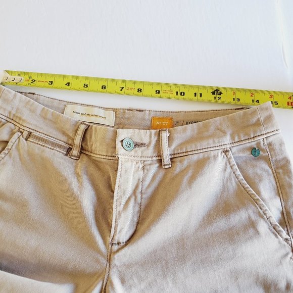 Anthologie Pilcro Pants Hyphen Slim Chino Beige  27 - Picture 3 of 7
